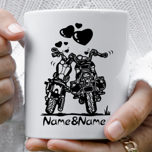 Biker Couple In Love - Mug