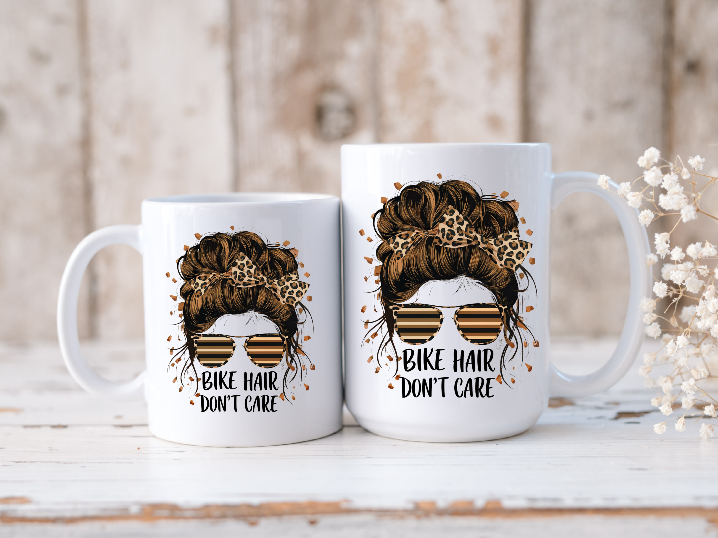 Bike Hair Don't Care - Mug - Image 2